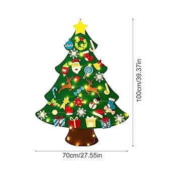 Amazon.co.jp: 子供用フェルトクリスマスツリーセット | LED